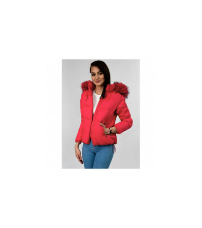 SHORT QUILTED RED JACKET (7694) striukė