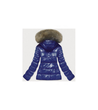 GLOSSY QUILTED BLACK JACKET (7695) striukė