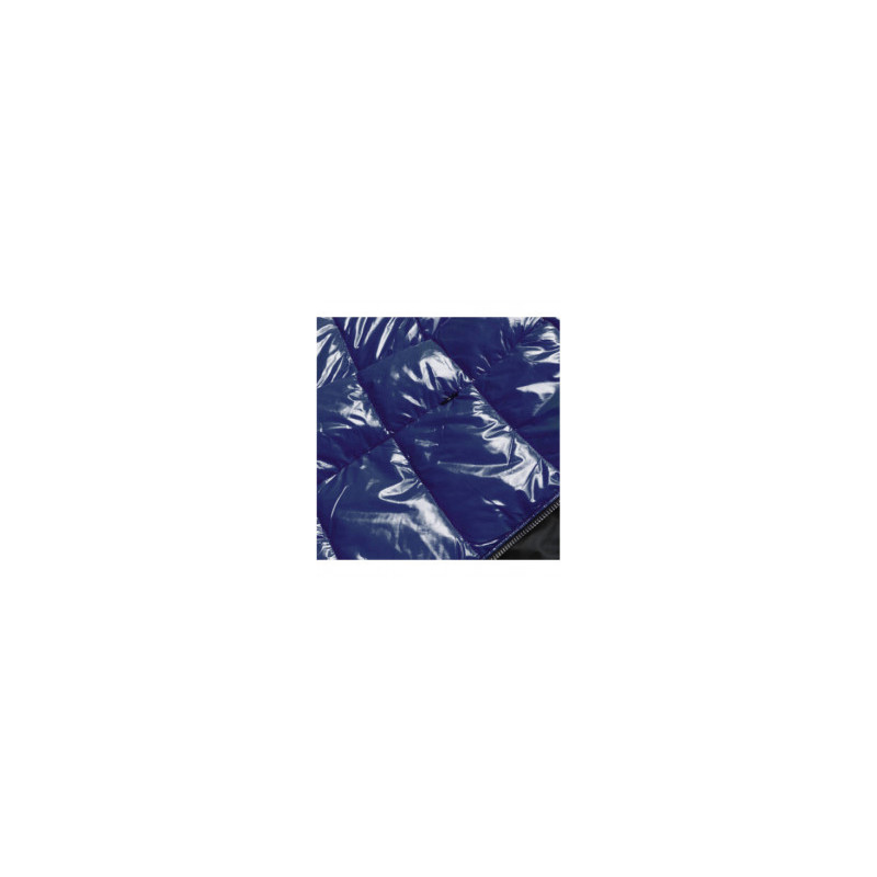 GLOSSY QUILTED BLACK JACKET (7695) striukė