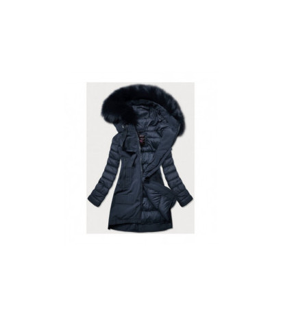 COMBINED MATERIAL JACKET NAVY BLUE (7708) striukė