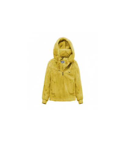 PLUSH JACKET WITH HOOD YELLOW (2019) striukė
