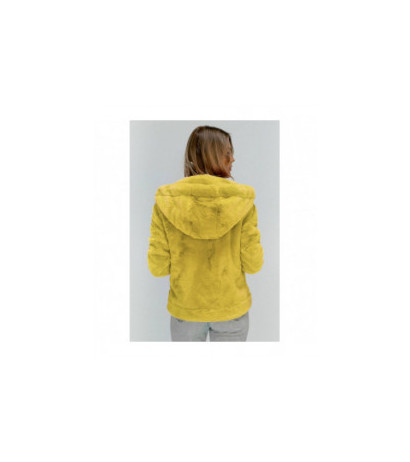 PLUSH JACKET WITH HOOD YELLOW (2019) striukė