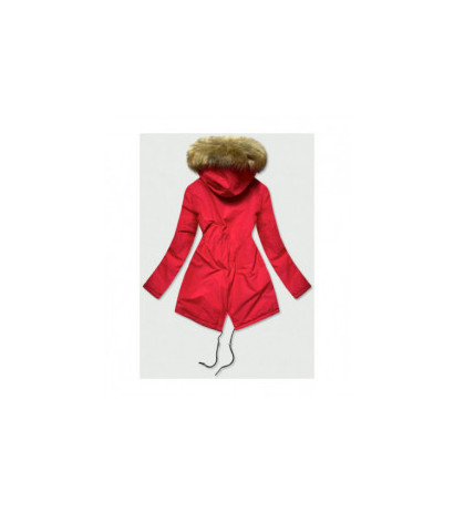 RED PARKA JACKET (B2628) striukė