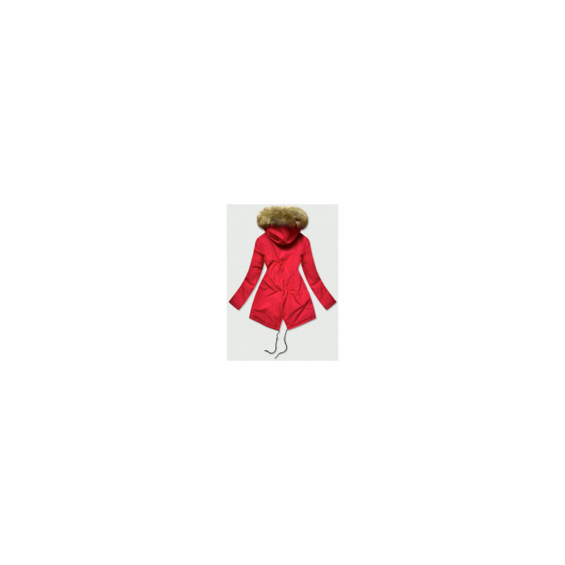 RED PARKA JACKET (B2628) striukė