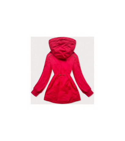 RED SHORT PARKA WITH HOOD (TLR335) striukė