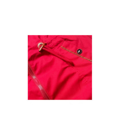 RED SHORT PARKA WITH HOOD (TLR335) striukė