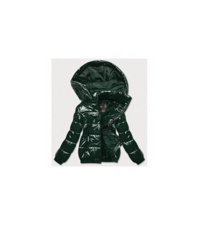 QUILTED HOODED JACKET RED (7218BIG) striukė