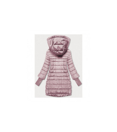 LONG JACKET WITH HOOD BLACK (PM7231) striukė