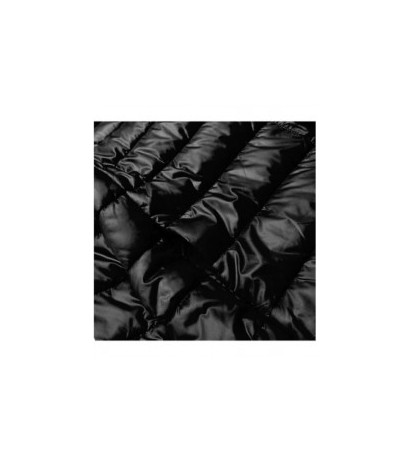 LONG JACKET WITH HOOD BLACK (PM7231) striukė