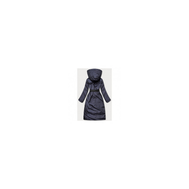 LONG JACKET WITH HOOD BLACK (PM7231) striukė
