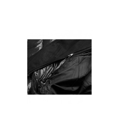 LONG JACKET WITH HOOD BLACK (PM7231) striukė