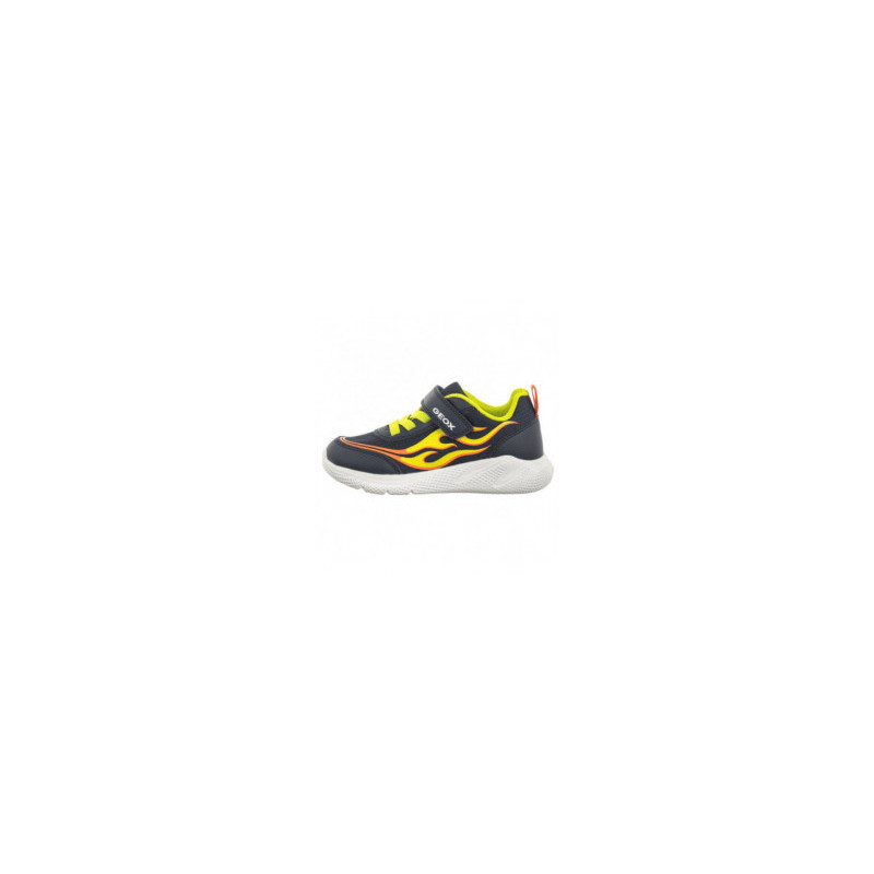 Geox J Sprintye B.B - Mesh+Geobuck Navy/Lime J45GBB 01454 C0749 (GE145-a) sportiniai bateliai