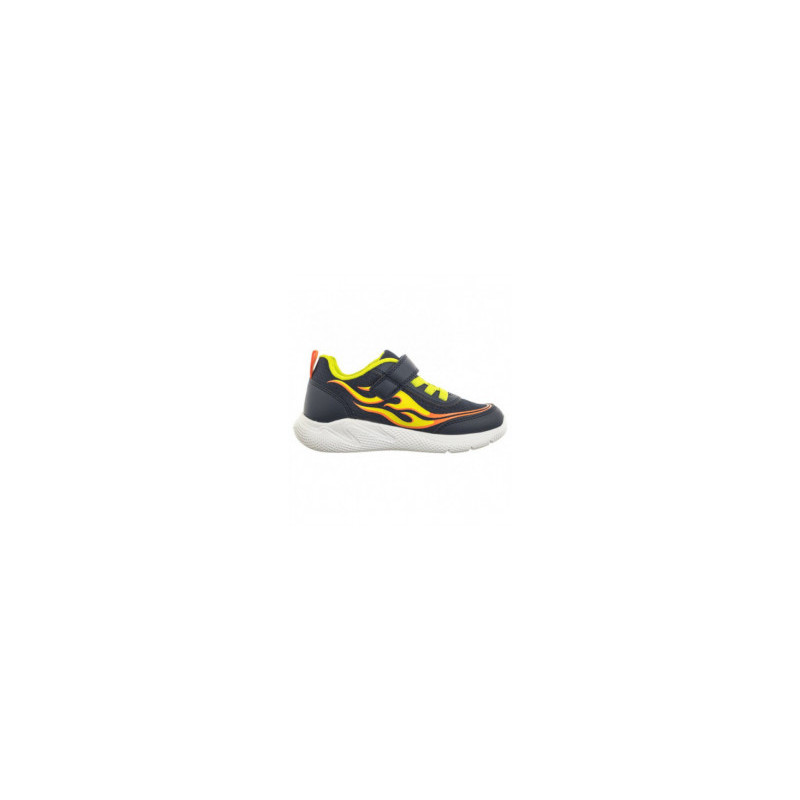 Geox J Sprintye B.B - Mesh+Geobuck Navy/Lime J45GBB 01454 C0749 (GE145-a) sportiniai bateliai