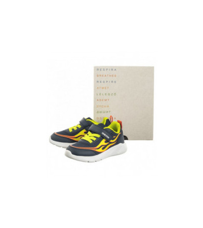 Geox J Sprintye B.B - Mesh+Geobuck Navy/Lime J45GBB 01454 C0749 (GE145-a) sportiniai bateliai