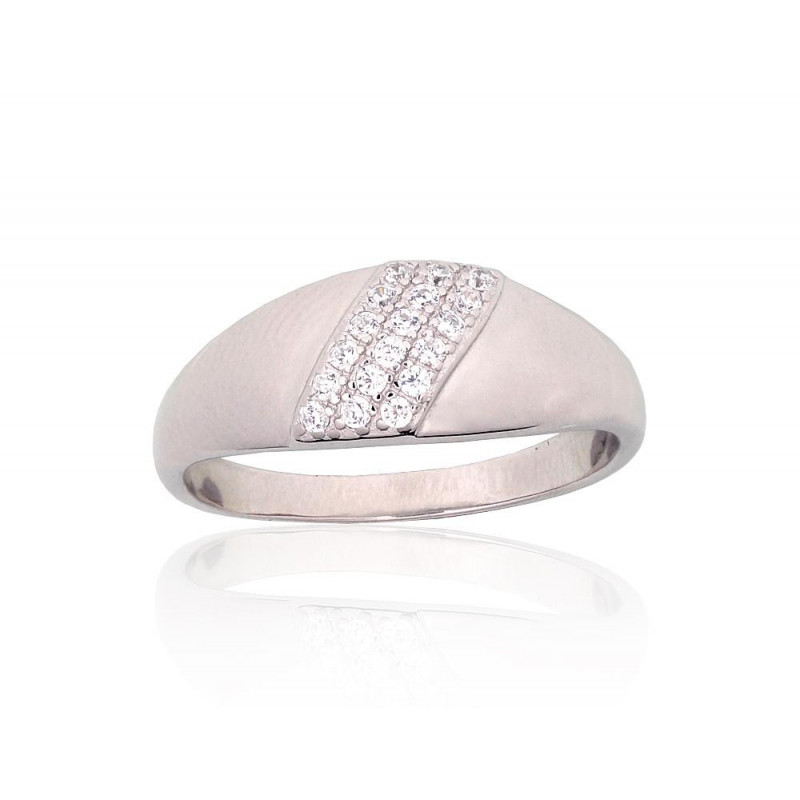 Sudraba gredzens 2101961(PRh-Gr)_CZ, Sudrabs 925°, rodijs (pārklājums), Cirkoni