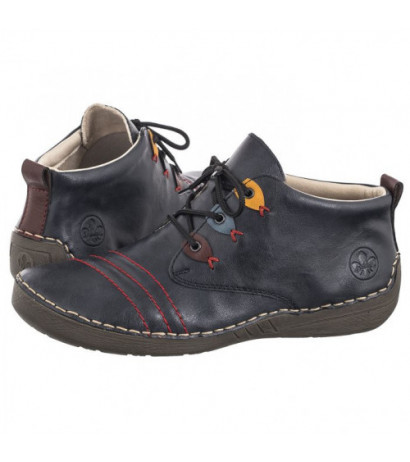 Rieker Granatowe 52509-14 Blue (RI190-a) kurpes