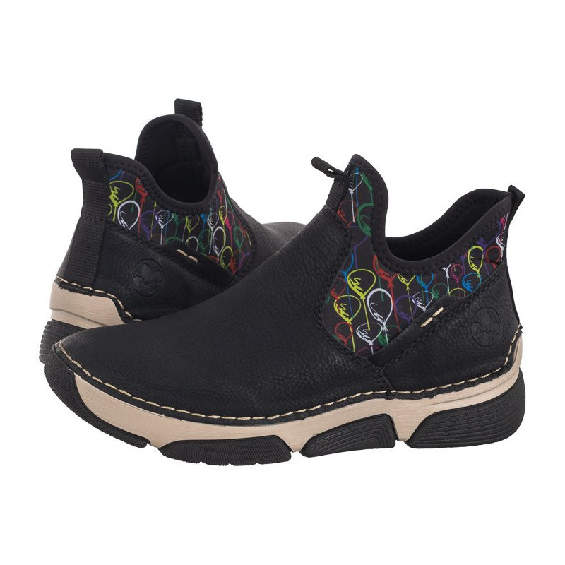Rieker Czarne 45957-00 Black (RI194-a) batai