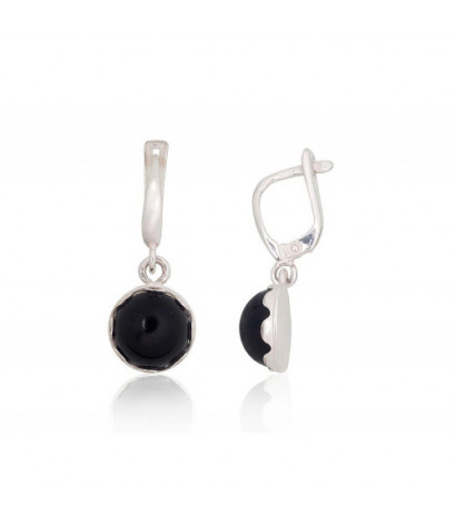 Silver earrings with 'english' lock 2202174_ON-2, Silver 925°