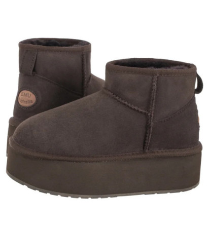 EMU Australia Stinger Micro Flatform Chocolate W13082 (EM505-a) batai