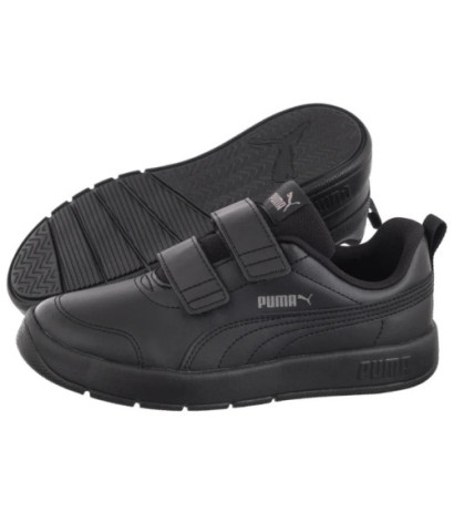 Puma Courtflex V3 V Ps Puma Black-Black/Cast Iron 397642-01 (PU594-a) sportiniai bateliai
