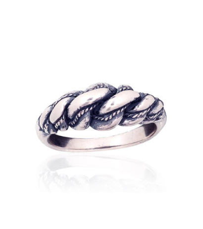 Silver ring 2101993(POx-Bk), Silver 925°, oxide (Plating)