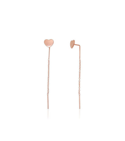 Sudraba auskari 2204277(PAu-R), Sudrabs 925°, sarkanais zelts (pārklājums)