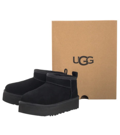 UGG Kids Classic Ultra Mini Platform 1157791K BLK (UA115-b) kurpes