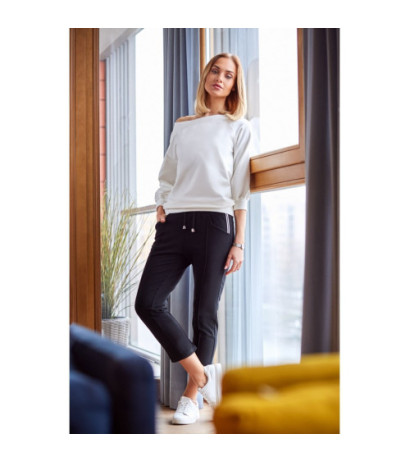 M411 Spodnie cygaretki długości 7/8 - czarne