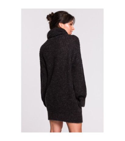 BK030 Long turtleneck sweater - anthracite