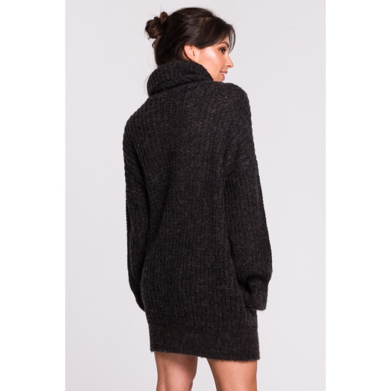 BK030 Long turtleneck sweater - anthracite