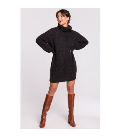 BK030 Long turtleneck sweater - anthracite