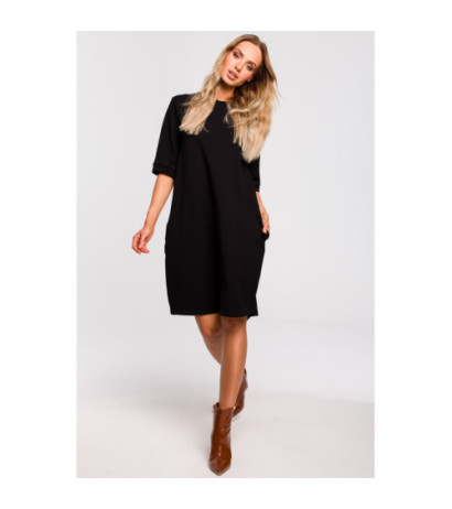 M451 Sukienka bombka - czarna