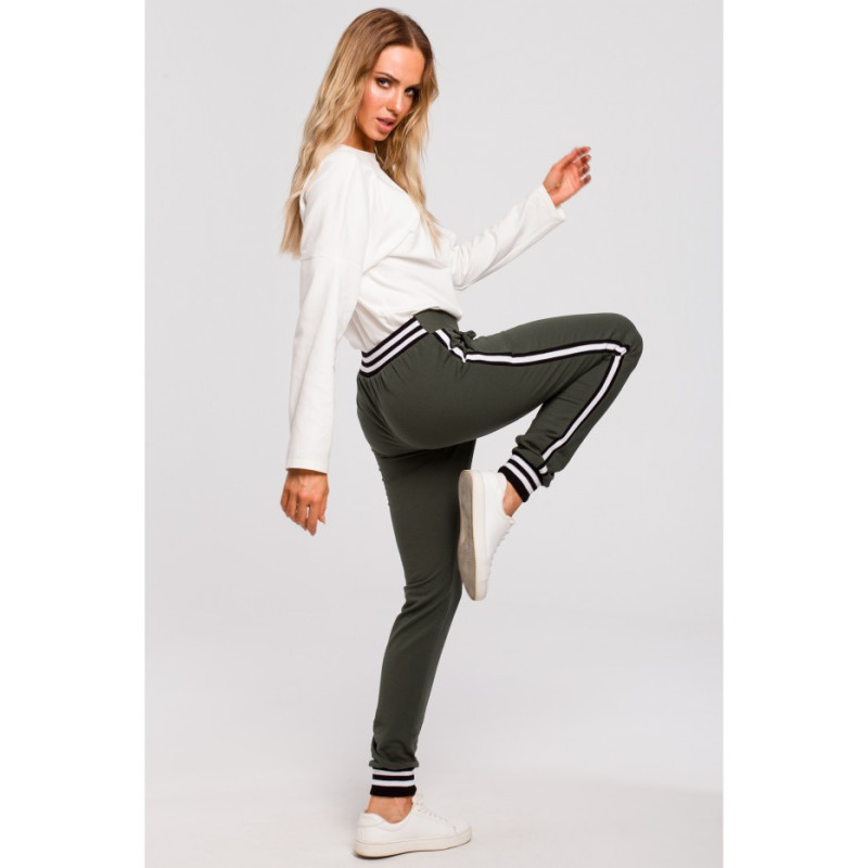 M460 Spodnie ze ściągaczem - militarno-zielone