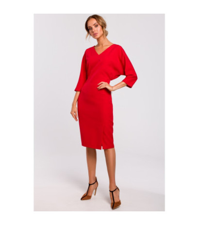 M464 Sukienka z luźną górą - czerwona