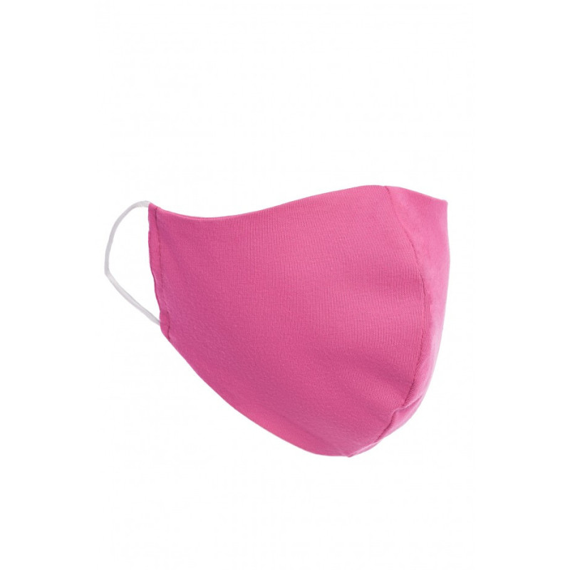 Profilowana maseczka bawełniana - fuksja