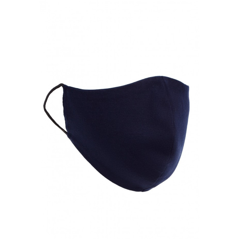Profilowana maseczka bawełniana - granatowa