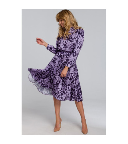 K084 Sukienka z rozcięciem na plecach - model 2