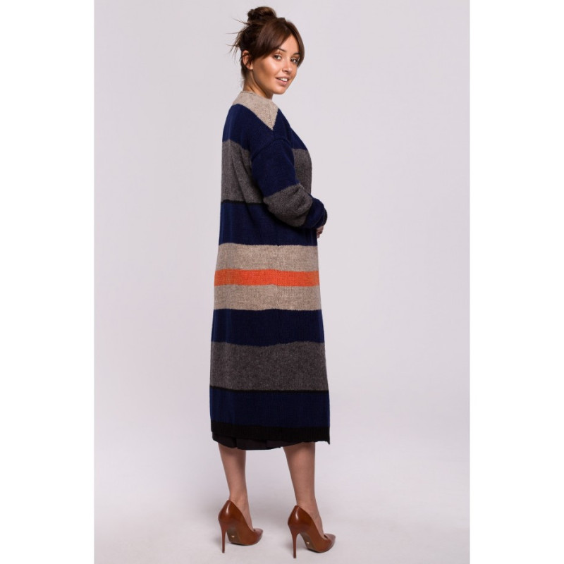 BK055 Kardigan w pasy - model 2