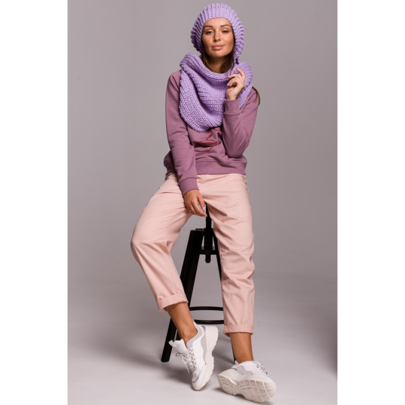 BK061 Szeroki komin - lawendowy