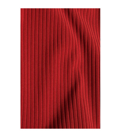 M542 Sukienka dopasowana z półgolfem - ceglasta