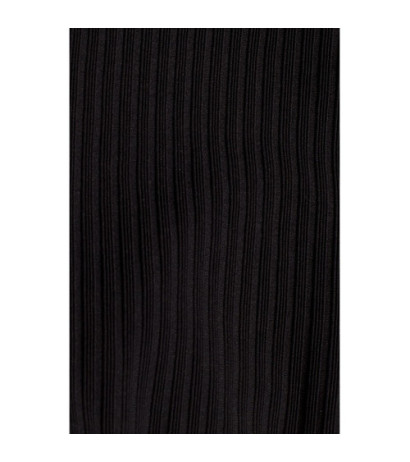 M542 Sukienka dopasowana z półgolfem - czarna