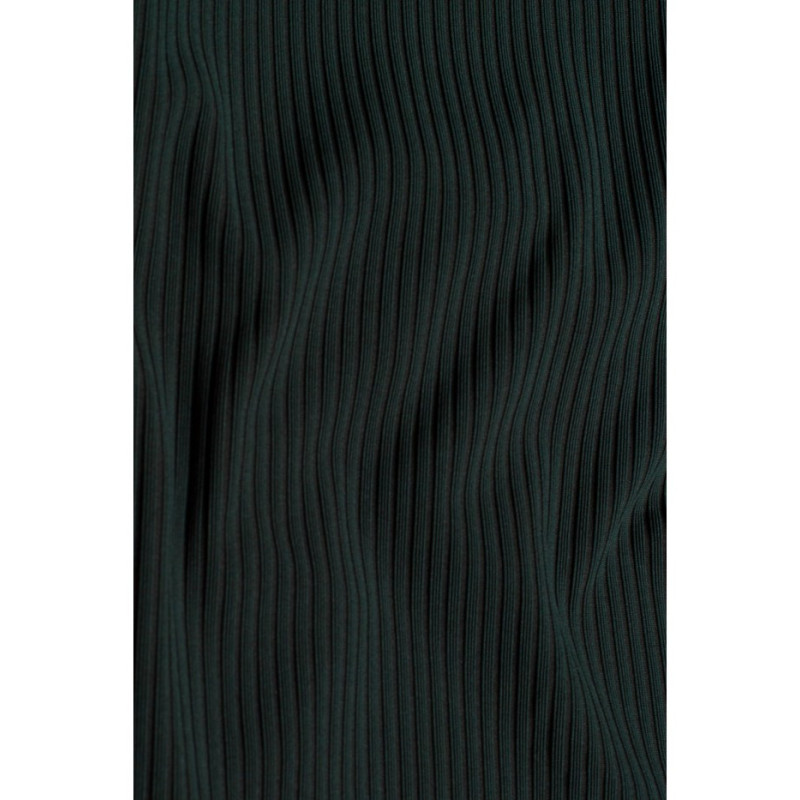 M544 Sukienka maxi z rozcięciem na nogę - zielona