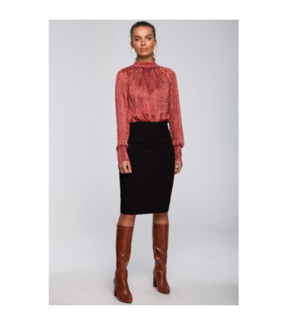 S235 Bluzka szyfonowa z wiązaniem - model 2