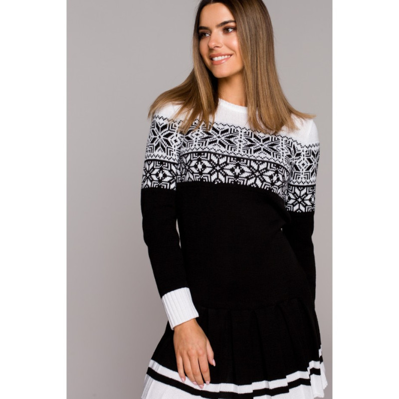 MXS01 Christmas sweater dress - black