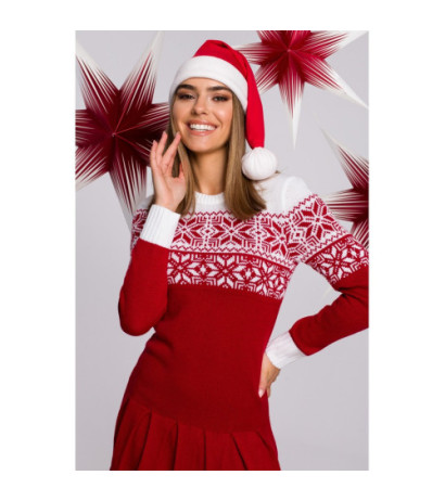 MXS01 Christmas sweater dress - red