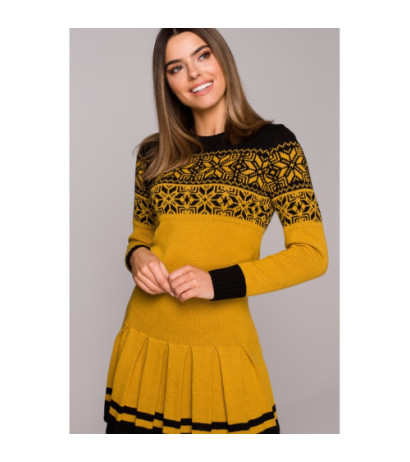 MXS01 Christmas sweater dress - yellow