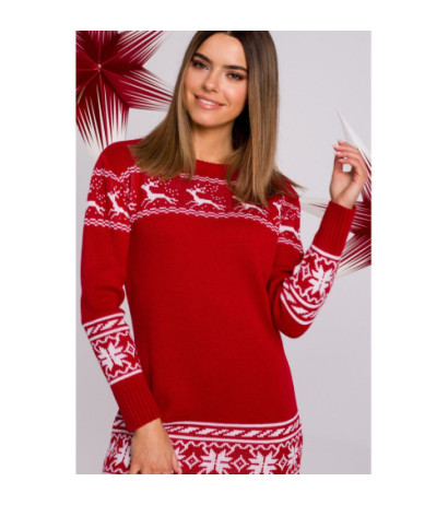 MXS02 Dress with Christmas motif - red