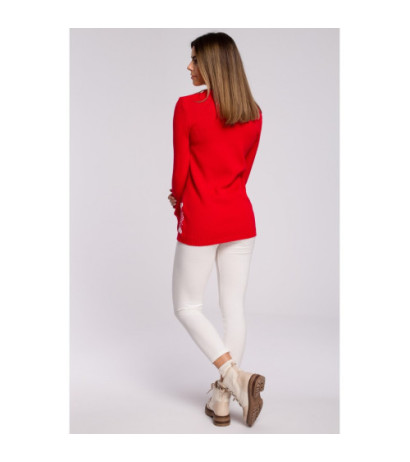 MXS04 Ziemassvētku džemperis ar ziemeļbriežiem - sarkans