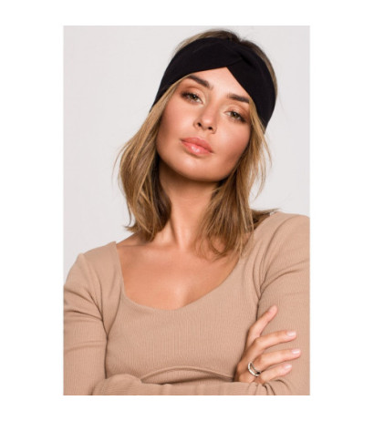 B216 Opaska z przeplotem - czarna