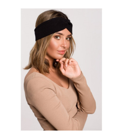 B216 Opaska z przeplotem - czarna